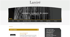 Desktop Screenshot of lamirepianos.com